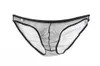 Caleçon classique hommes culottes slips Shorts Transparent Net fil Sexy sous-vêtements personnalité homme Lingerie ensemble Sissy Gay Jockstrap
