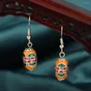 Boucles d'oreilles pendantes vent de la chine ethnique Antique cloisonné goutte Vintage pour les femmes 2023 bijoux