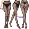 Socks Hosiery Women Long Sexy Hollow Out Fishnet Stockings Pantyhose Black High Waist Lace Transparent Stocking Pantyhose Y23