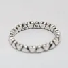 Cluster ringen trendy origineel 925 sterling zilveren keten van harten ring voor vrouwen
