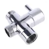 Kitchen Faucets Chrome Brass G1/2" T-adapter 3 Ways For VALVE Shower Diverter Water Separator Bathroom Toilet Bidet Sprayer