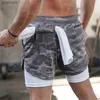 Men's Shorts Men's 2 in 1 Running Shorts Gym Workout Quick Dry Mens Shorts with Phone Pocket Jogging Sports Sweat Athletic Pants with Liner Y220305 L230518
