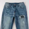 Hoge amari Blauwe amirl Grote amirlies Broeken am Knife amis imiri Denim amiiri es AM Street Designer Cut Kleding Tranen es Jeans Collage Mx1 Made Old Wash Slp Slim Fit Sm H4S2