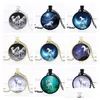 Pendant Necklaces Brand New Hot White Horse Unicorn Time Gem Necklace With Chain Mix Order 20 Pieces A Lot Drop Delivery Jewelry Pen Dhfb6