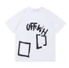 Tshirts Mens T Shirts Offs 티셔츠 탑 여성 캐주얼 셔츠 Luxurys 의류 Street White Clothes Summer