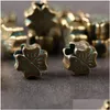 Spacers Epacket Dhs Retro Ethnic Style Wiped Green Clover Petal Accessories Gsdwz071 Tibetan Sier Spacer Drop Delivery Jewelry Findi Dhuwy