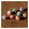 Handmade Lampwork 12Mm Fine Japanesestyle Crystal Highlight Inlay Sands And Glazed Beads Gsllz025 Drop Delivery Jewelry Dhi7M