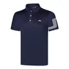 Utomhus t-shirts bär herr golf kort ärm sommar tröja stretch svettning tshirt toppkläder 230523