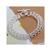 Chain Fireworks Heart Hollow Sterling Sier Plated Link Bracelets 8 Pieces Mixed Style Gtb17 Online For Sale Fashion Womens 925 Drop Dhiji