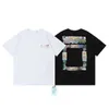 T-shirt da uomo Designer Luxurys Offes Abbigliamento e magliette Uomo Street Graffiti Shirt Sweatshirtoff Offs Bianco Taglia