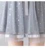 Skirts Starry Sky Tulle Womens Faldas Mujer Moda 2023 Fashion Elastic High Waist Mesh Tutu Long Midi Saias Jupe Women's
