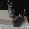 نسخة عالية H Series Short Tube Tube Rain Boots Spring/Summer Rainy Season 2023 Original Label Libour anti slip slip slip shoes أحذية نسائية