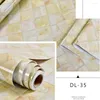 Wallpapers Tile Marble Sticker Kitchen Oil-Proof Stove Waterproof Moisture-Proof PVC Self-Adhesive Wallpaper Countertop Cabinet Renovation