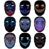 Masque LED avec application programmable Bluetooth, masque facial lumineux LED brillant pour adulte enfant Halloween mascarade fête DJ alimenté par batterie