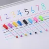 Markörer 8 färger Erasable Magnetic Whiteboard Marker Pen Blackboard Chalk Glass Ceramics Office School Art Stationery 230523