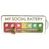 Mijn sociale batterij schuifregelaar Pin Email Mood Pin gedurende 7 dagen per week functionele esthetische broche kledingbroche pin