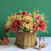 Dekorativa blommor Hemdekorationsfest levererar konstgjorda gäng krysantemum tusensköna blommor arrangemang hydrensia