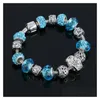 Charm Bracelets Creative Tibetan Sier Crystal Bead Bracelet Sells Well For Export Jewelry Gsfb334 Mix Order 20 Pieces A Lot Drop Deli Dhpyz