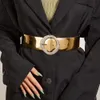 Andra tillbehör högkvalitativa damer mode guldklänning skjorta kostym dekorativa stift spänne bälten för kvinnor designer midjebälte 230523