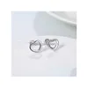 Stud Womens Sterling Sier placcato orecchini piatti e cavi Gsse109 Fashion 925 Plate orecchino gioielli regalo goccia consegna Dhr5R