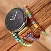 Bracelets fascinantes Imperador quadrado Pedra Samsung Watch Band Boho Vegan 3 Camadas Samsung Watch Band Bracelet Wholesale Dropshipping