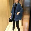 Damskie garnitury damskie Blazer High-end luksusowa kurtka z długim rękawem koreańska moda luźna luźna płaszcze z płaszczem designerski odzież vintage