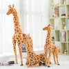 Plush Dolls Big Size Plush Giraffe Soft Stuffed Lifelike Animals Giraffes Soft Doll Home Decor Kids Birthday Gift 230523