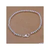 Beaded Flash Twisted Rope Sand Pearl Box Strands Aberdeen Sterling Sier Plated Bracelets 8 Pieces Mixed Style Gssb3 Sale Womens 925 Dhmto
