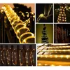 Cordes décoration d'arbre de noël 10-40M LED bandes lumineuses guirlande de rue extérieure guirlande de corde de tension sûre pour maison clôture de jardin