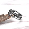 Кластерные кольца Победная Оливковая ветка мужская побаловка из нержавеющей стали панк ретро для мужчин байкерские ювелирные украшения подарок