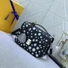 Mulheres Bolsas de Crossbody Moda Bolsas de pingentes de abóbora colorida Mensageiro de Mensageiro Flores Velhas com Chave de Covilhas destacáveis