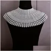 Catene Nsy Womens Pearl Body Scialle Fashion Shoder Collane Top Chain Dress Perle Gioielli Drop Delivery Jewelry P Dhgarden Dhe3S
