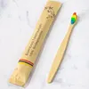 Toothbrush 50/100Pcs Bamboo Toothbrushes Soft Bristles Eco Friendly Products Wooden Tooth Brush for Adults Customized Laser Engraving 230524