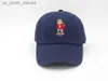 Caps de bola Design quente de beisebol Cartoon de golfe Urso Hat para homens Mulheres Snapback Hats Novo Strapback de lazer exclusivo Black White Rose Cap L230523