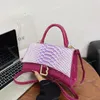 Mulheres Manuseda de ampulheta uma bolsa de ombro Moda Classic Snakespin Print de alta qualidade Sacos de extensão diagonal Bolsa de designer de luxo bolsa