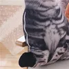 Almofadas de gato de gato de pelúcia de 50cm 3d