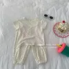 Completi di abbigliamento Neonate Pigiama Bambini T-shirt a maniche corte Pantaloncini 2 pezzi Tuta 2023 Estate Completa stampata Abbigliamento per la casa Per bambini