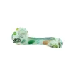 DHL Glow In The Dark smoking pipe silicone Pipes with bowl Beautiful mini oil rig bongs Water Hookah Bong Bent Spoon Type