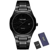 Wristwatches Men Luxury Rose Gold Hip Hop Golden Sliver Black Watches Men's Wrist Watch Clock Male Zegarek Meski Montre Quartz WatchWris
