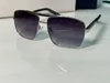 Óculos de sol de designer de moda masculino atitude clássica 0259 armação quadrada de metal popular retro avant-garde ao ar livre uv 400 óculos de sol