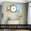 Wandklokken Iron Art Creatieve woonkamer Decoratieve stille vegen klokronde ring tak blad mooie dag hoge dichtheid kiezerplaat