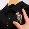 Męska wysokiej jakości wysokiej jakości wiosenna i letnia bawełniana koszulka polo Top Business Sports Sports Krótkie rękawki T-shirt S-4xl 230524