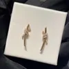 Stud Newest Fashion Women Men V Gold Material Fine Knot Stud Earrings Ear Pin Cute Pink 18K Rose Gold Plated Luxury Brand Accessories