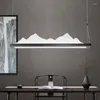 Pendant Lamps Modern Dining Room Dimmable Led Lights Snow Hills Design Lamp Cable Hanging Lustre Luminarias