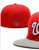 2023 Erkekler Washington Beyzbol Takılmış Kapaklar NY La Sox W Mektup Gorras Erkekler Moda Hip Hop Kemik Şapkası Yaz Güneş Spor Boyut Snapback A1