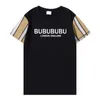 Projektanci męskie Burbrys T koszula luźne marki modowe Tops Summer Casual Shirt Luxurys Ubranie szorty