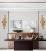 Lampada da parete luce lusso post moderno minimalista villa soggiorno camera degli ospiti comodino in metallo