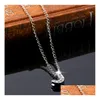 Pendant Necklaces New Alloy Inlaid Diamond Letter Necklace Womens 26 Gsfn004 With Chain Mix Order 20 Pieces A Lot Drop Delivery Jewe Dhtmk