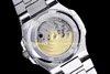 Orologio da uomo di lusso TW PP 5711 Nautilus 324 Movimento meccanico Full Sky Star set Square Diamond 40mm, accumulo di energia 40 ore Calendario subacqueo in acciaio inossidabile 316L due