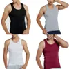 Erkek tank üstleri erkekler yaz% 100 pamuklu havalı fitness yeleği kollu spor salonu ince renkli gündelik fanila erkek 7 renk 1pcs 230524